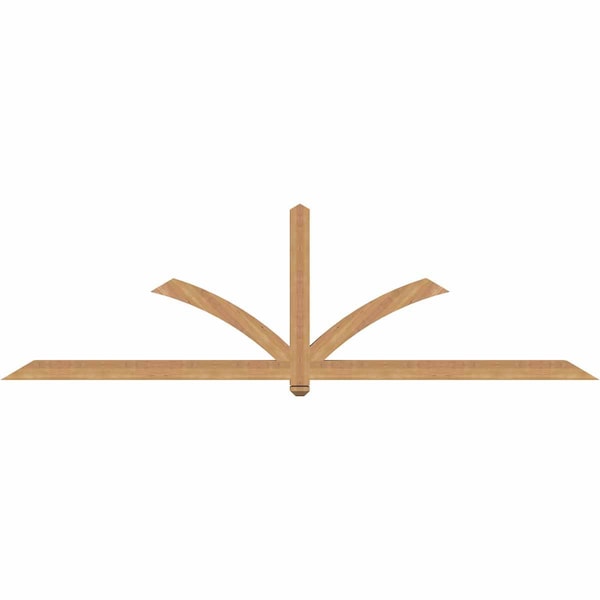 Ekena Millwork Redmond Timber Gable Bracket, Western Red Cedar, 108"W x 31 1/2"H x 3 1/2"D x 3 1/2"F, 7/12 Pitch GBW108X31X0404RED00SWR - main